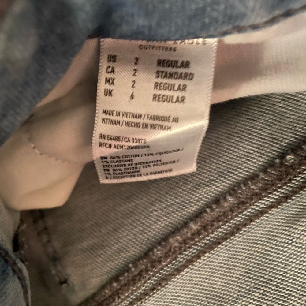 American Eagle Skinny Jean Super Stretch Women’s Size 2 Like New Comfy Pants - Picture 4 of 7